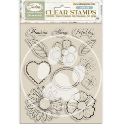 Stamperia leimasin Timeless, Flowers & Hearts