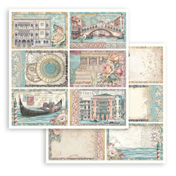 Stamperia Venice, City of Art  skräppipaperi 6 Cards