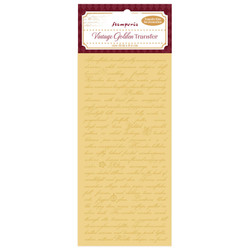 Stamperia Vintage Golden -siirtokuvat Writing