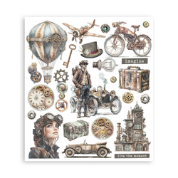 Stamperia Voyages Fantastiques -siirtokuvat Assortment, 6kpl