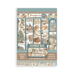 Stamperia Washi Pad -pakkaus White Christmas