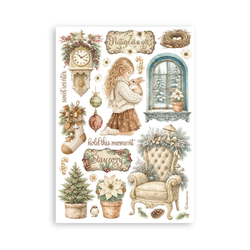Stamperia Washi Pad -pakkaus White Christmas