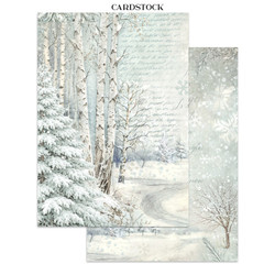 Stamperia Junk Journal White Christmas Focus Point, A5