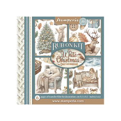 Stamperia White Christmas -siirtokuvat Assortment, 6kpl
