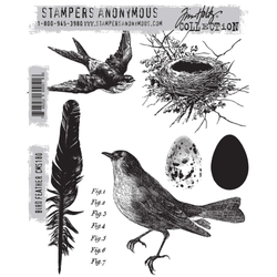 Stampers Anonymous, Tim Holtz leimasin Bird Feather