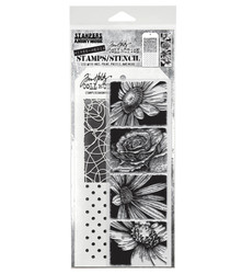 Stampers Anonymous, Tim Holtz leimasin- & sapluunasetti Bold Botanicals