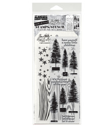 Stampers Anonymous, Tim Holtz leimasin- & sapluunasetti Bottlebrush