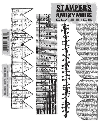 Stampers Anonymous, Tim Holtz leimasin Classics #6