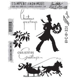 Stampers Anonymous, Tim Holtz leimasin Deco Christmas