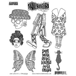Dylusions leimasin Dinky Dolls Set #1