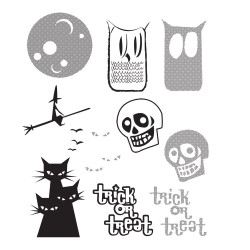 Stampers Anonymous, Tim Holtz leimasin Halftone Halloween