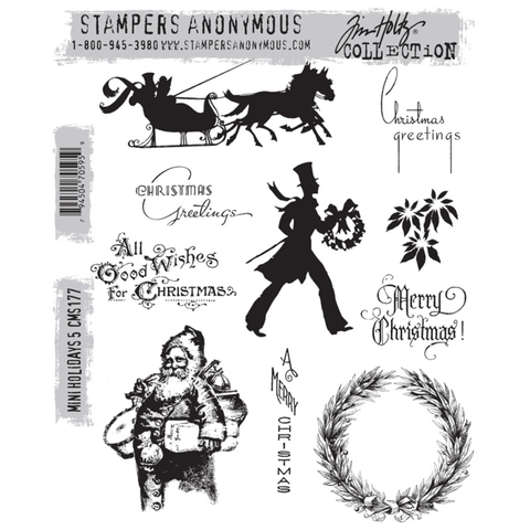 Stampers Anonymous, Tim Holtz leimasin Mini Holidays 5
