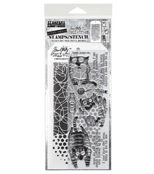 Stampers Anonymous, Tim Holtz leimasin- & sapluunasetti Snarky Cat 2