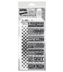 Stampers Anonymous, Tim Holtz leimasin- & sapluunasetti Motivation