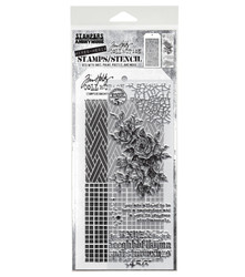 Stampers Anonymous, Tim Holtz leimasin- & sapluunasetti Lady Rose