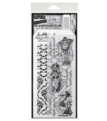 Stampers Anonymous, Tim Holtz leimasin- & sapluunasetti Monster Reunion