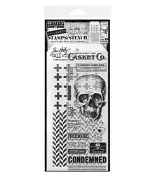 Stampers Anonymous, Tim Holtz leimasin- & sapluunasetti Rest In Peace