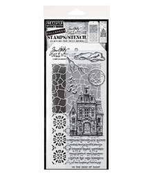 Stampers Anonymous, Tim Holtz leimasin- & sapluunasetti Scetch Manor
