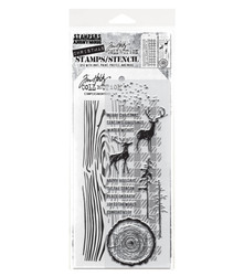 Stampers Anonymous, Tim Holtz leimasin- & sapluunasetti Great Outdoors