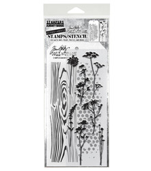 Stampers Anonymous, Tim Holtz leimasin- & sapluunasetti Wildflower Silhouettes