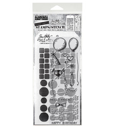Stampers Anonymous, Tim Holtz leimasin- & sapluunasetti Snarky Cat
