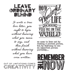 Stampers Anonymous, Tim Holtz leimasin Random Quotes