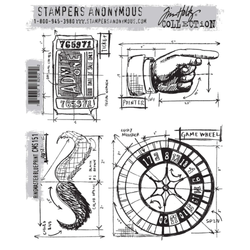 Stampers Anonymous, Tim Holtz leimasin Ringmaster Blueprint