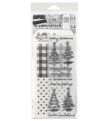 Stampers Anonymous, Tim Holtz leimasin- & sapluunasetti Scribbly Christmas