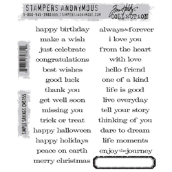 Stampers Anonymous, Tim Holtz leimasin Simple Saying