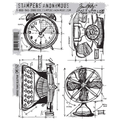 Stampers Anonymous, Tim Holtz leimasin Vintage Things Blueprint