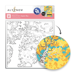 Altenew Stencil Art: Aspen Sky -sapluuna
