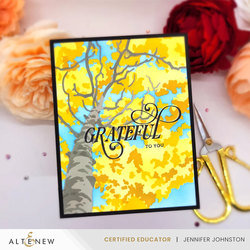 Altenew Stencil Art: Aspen Sky -sapluuna