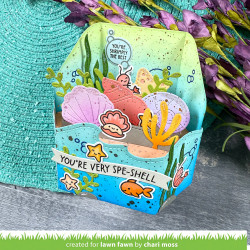 Lawn Fawn stanssi Platform Pop-Up Wave Wrap Around