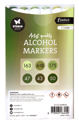 Studio Light Alcohol Markers -setti Foliage, alkoholitussit