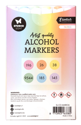 Studio Light Alcohol Markers -setti Pastels, alkoholitussit