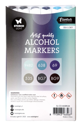 Studio Light Alcohol Markers -setti Sea & Sky, alkoholitussit