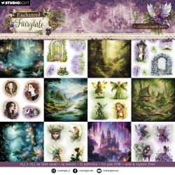 Studio Light Collage Paper -paperipakkaus Enchanted Fairytale, 8