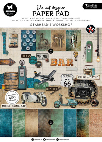 Studio Light Essentials Die-cut Designer -pakkaus Gearhead's Workshop
