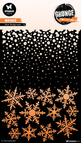 Studio Light Grunge Collection -sapluuna, Snow Background