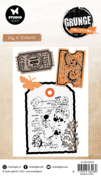 Studio Light Grunge Collection leima- ja stanssisetti Tag & Tickets