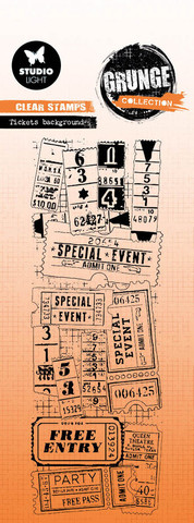 Studio Light leimasin Grunge Collection, Tickets Background