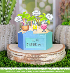 Lawn Fawn stanssi Platform Pop-Up Palm Tree Inserts