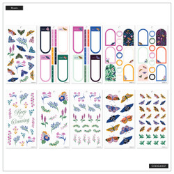 Mambi Happy Planner Value Pack -tarrapakkaus Butterfly Botanics