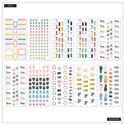 Mambi Happy Planner Value Pack -tarrapakkaus Fitness Icons