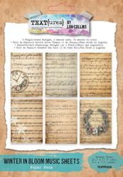 TEXT{ures} paperikko Winter In Bloom, Music Sheets, 5