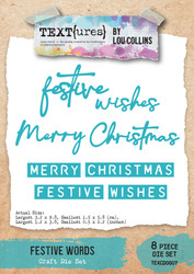 TEXT{ures} stanssi Winter In Bloom, Festive Words
