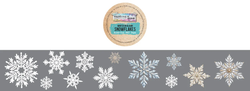 TEXT{ures} PET -teippi Winter In Bloom, Snowflakes