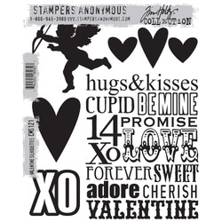 Stampers Anonymous, Tim Holtz leimasin Valentine Silhouettes