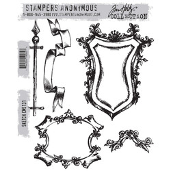 Stampers Anonymous, Tim Holtz leimasin Sketch