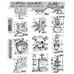 Stampers Anonymous, Tim Holtz leimasin Mini Blueprints